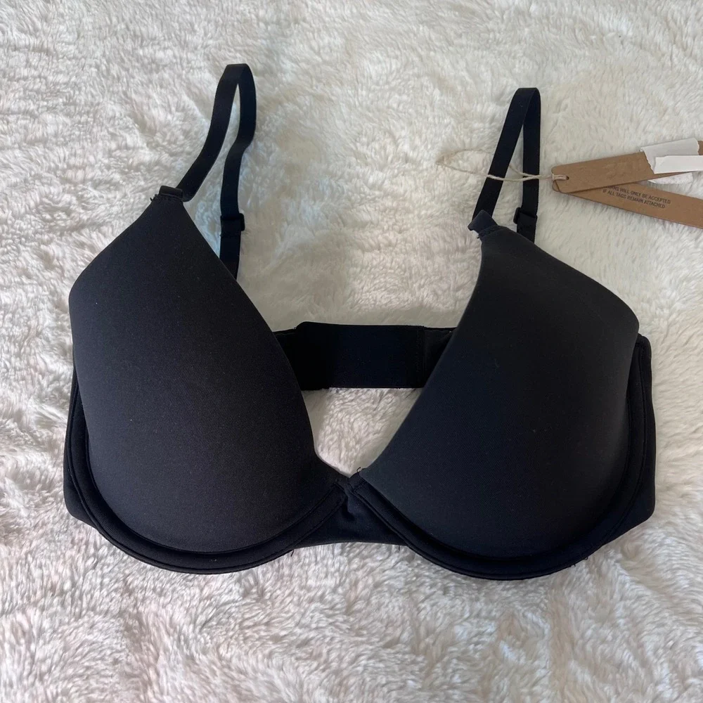 SKIMS Women's Fits Everybody Underwire Bra Onyx Black Size 32D BR-UWR-1997 NEW‎ - Picture 3 of 10